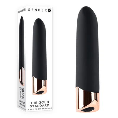 gender x the gold standard blackrose gold 10 cm usb rechargeable bullet