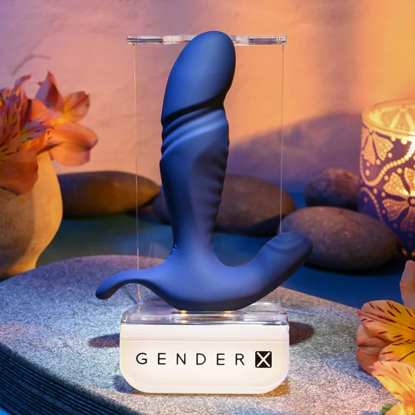 Gender X TRUE BLUE - Blue 13.5 cm USB Rechargeable Thrusting Prostate Massager — image 6 of 9