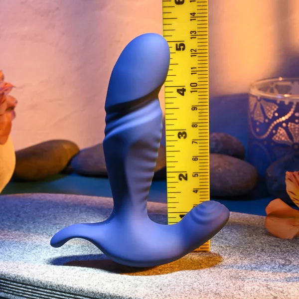Gender X TRUE BLUE - Blue 13.5 cm USB Rechargeable Thrusting Prostate Massager — image 7 of 9