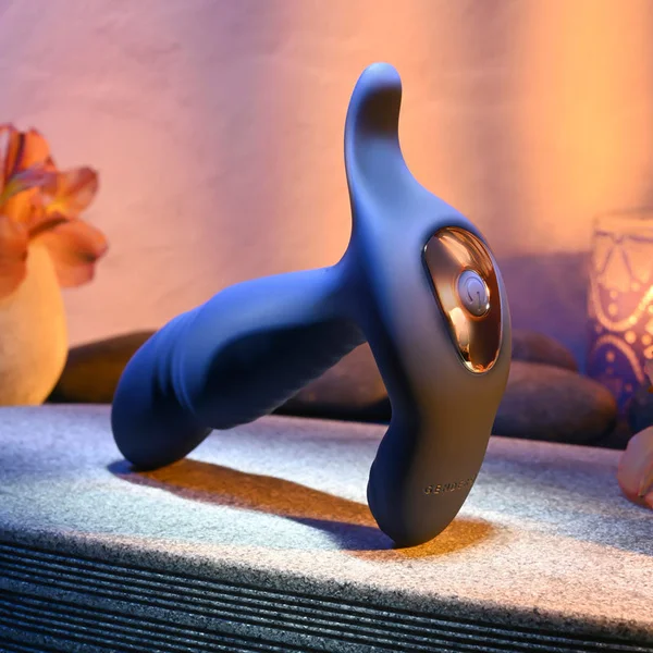Gender X TRUE BLUE - Blue 13.5 cm USB Rechargeable Thrusting Prostate Massager — image 4 of 9