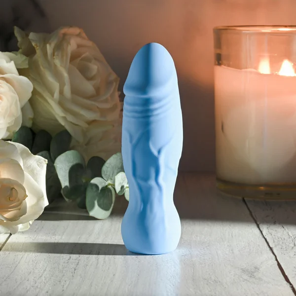 Gender X LIL BUDDY - Light Blue 10.1 cm USB Rechargeable Mini Vibrator — image 2 of 9