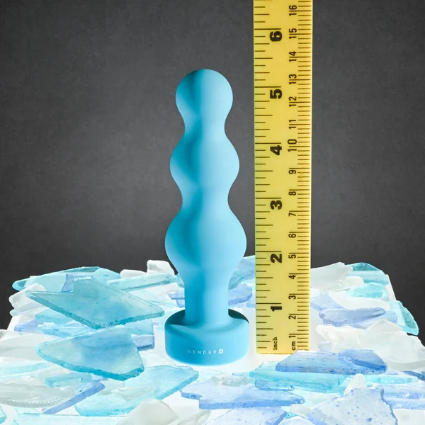 Gender X PLUGGED UP - Blue 13.6 cm USB Rechargeable Butt Plug — image 7 of 8