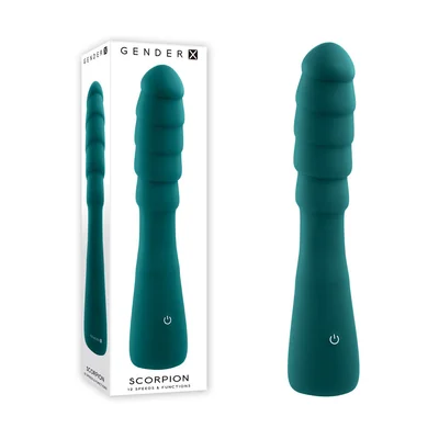 gender x scorpion green 212 cm usb rechargeable vibrator