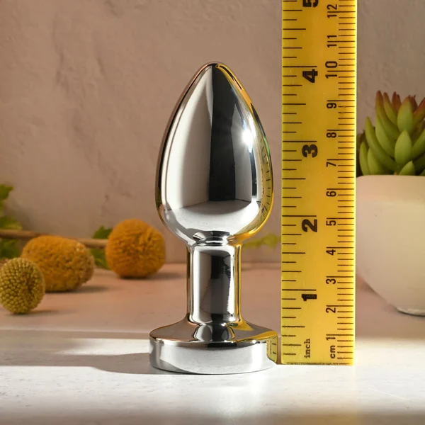 Gender X ROCKIN METAL PLUG XL - Chrome 10.5 cm USB Rechargeable Vibrating XL Butt Plug — image 7 of 8