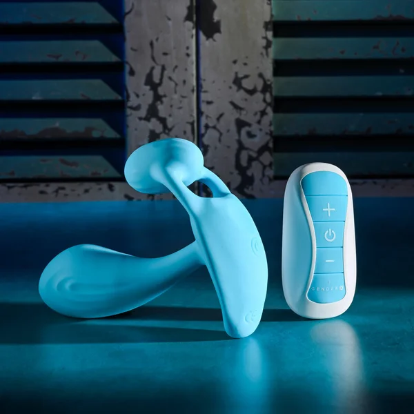 Gender X WEAR ME OUT - Blue 11.1 cm USB Rechargeable Wearable Vibrator with Wireless Remote — image 4 of 8
