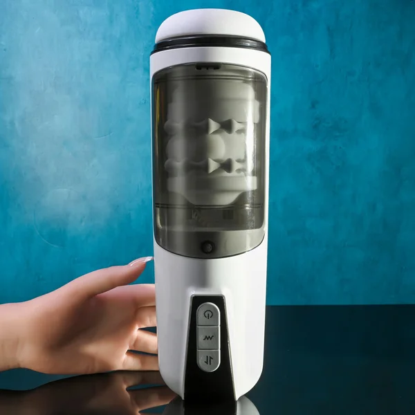 Gender X GET YOUR STROKE ON - USB Rechargeable Thrusting & Vibrating Auto Masturbator — image 2 of 9