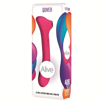alive quiver suction and vibration pink