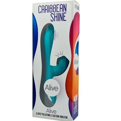 alive caribbean shine multifunction vibrator g spot teal