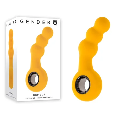 gender x bumble yellow 149 cm usb rechargeable butt plug