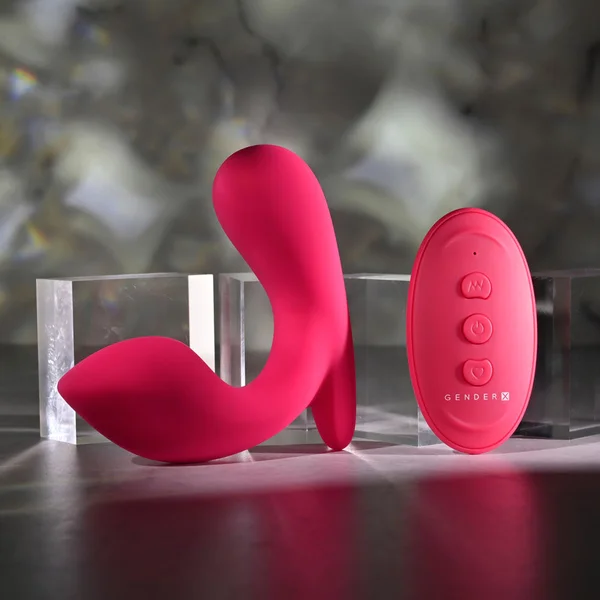 Gender X ALL ABOUT THE BASS - Pink USB Rechargeable Wearable Vibrator with Wireless Remote — image 2 of 7