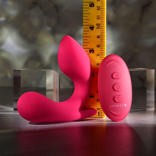 Gender X ALL ABOUT THE BASS - Pink USB Rechargeable Wearable Vibrator with Wireless Remote — image 6 of 7
