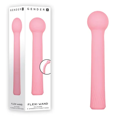 gender x flexi wand pink 166 cm usb rechargeable vibrator