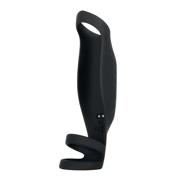 Gender X ROCKETEER - Black USB Rechargeable Vibrating Penis Sleeve — image 3 of 9