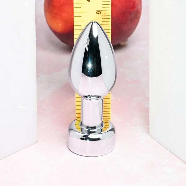 Gender X ROCKIN' METAL PLUG - Metallic 9.3 cm USB Rechargeable Butt Plug — image 5 of 9