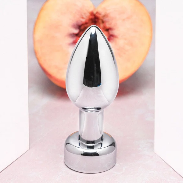 Gender X ROCKIN' METAL PLUG - Metallic 9.3 cm USB Rechargeable Butt Plug — image 4 of 9