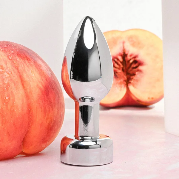 Gender X ROCKIN' METAL PLUG - Metallic 9.3 cm USB Rechargeable Butt Plug — image 2 of 9