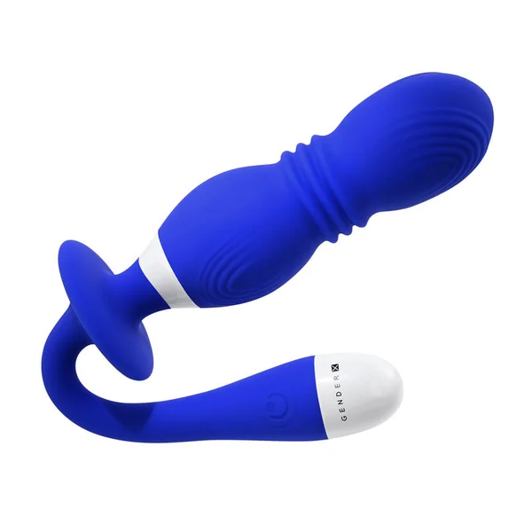Gender X PLAY BALL - Blue 25 cm USB Rechargeable Thrusting & Vibrating Orbs — image 9 of 9
