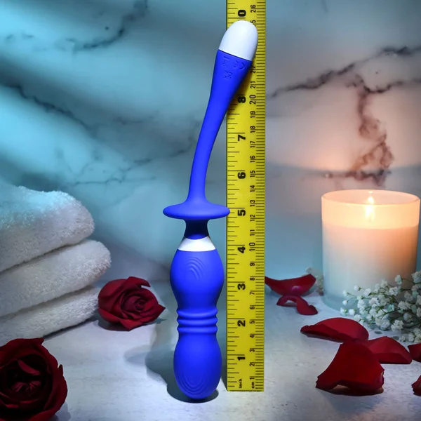 Gender X PLAY BALL - Blue 25 cm USB Rechargeable Thrusting & Vibrating Orbs — image 7 of 9