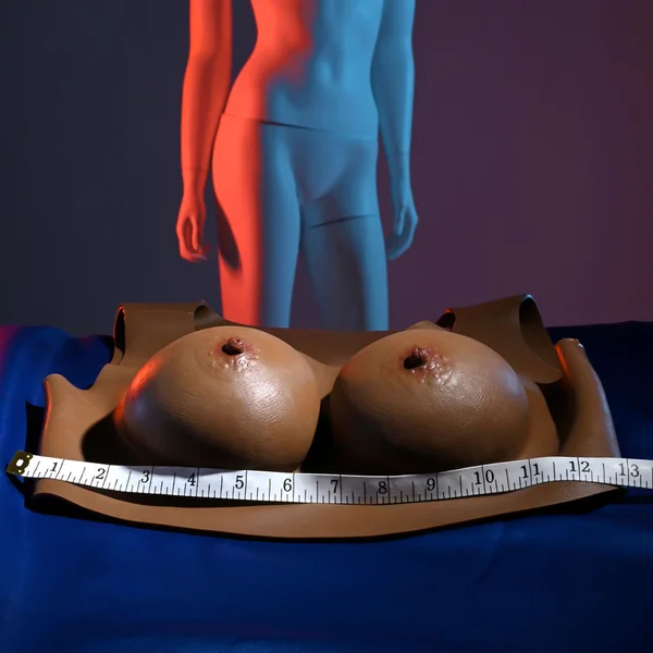Gender X UNDERGARMENTS - PLATE C-CUP - Dark - Brown Wearable Breasts - C-Cup Size — image 9 of 9