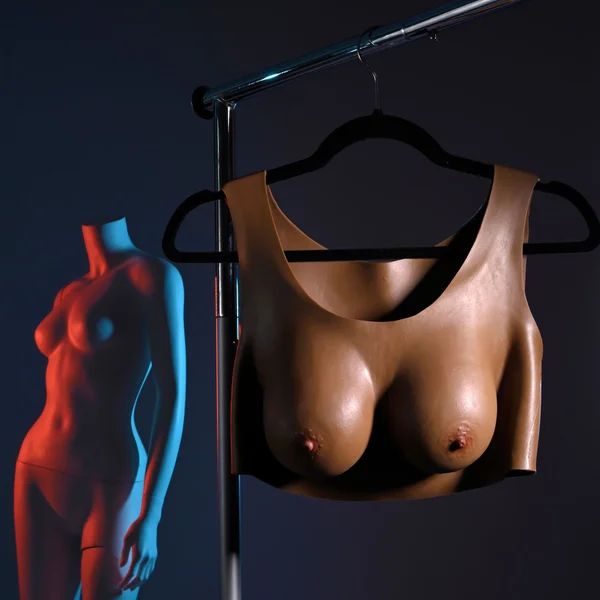 Gender X UNDERGARMENTS - PLATE C-CUP - Dark - Brown Wearable Breasts - C-Cup Size — image 6 of 9