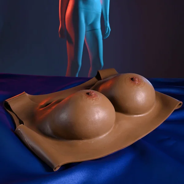 Gender X UNDERGARMENTS - PLATE C-CUP - Dark - Brown Wearable Breasts - C-Cup Size — image 3 of 9