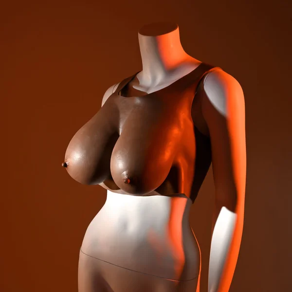 Gender X UNDERGARMENTS - PLATE E-CUP - Dark - Brown Wearable Breasts - E-Cup Size — image 5 of 9