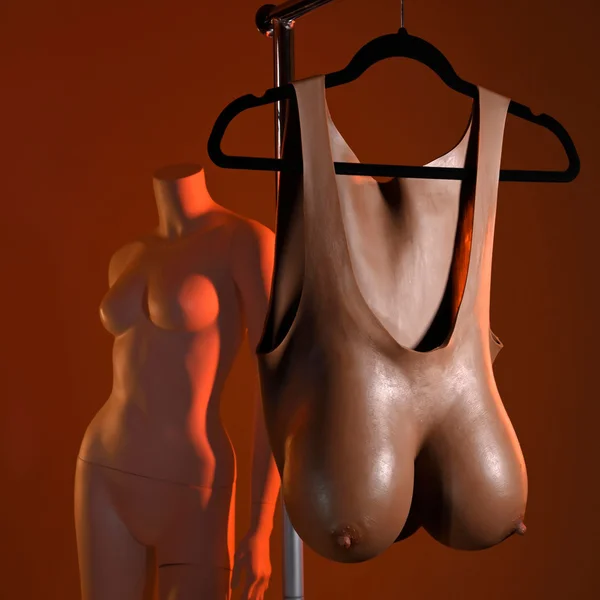 Gender X UNDERGARMENTS - PLATE E-CUP - Dark - Brown Wearable Breasts - E-Cup Size — image 7 of 9
