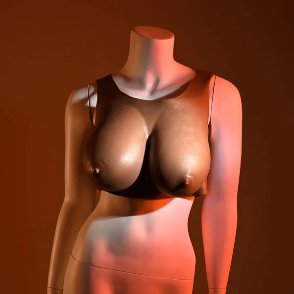 Gender X UNDERGARMENTS - PLATE E-CUP - Dark - Brown Wearable Breasts - E-Cup Size — image 4 of 9