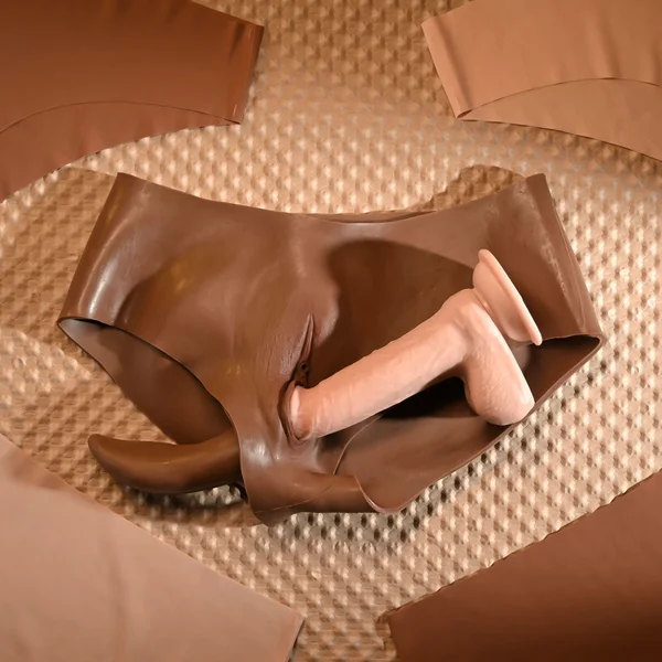 Gender X UNDERGARMENTS - BRIEFS - Dark - Brown Wearable Vagina Briefs — image 7 of 9