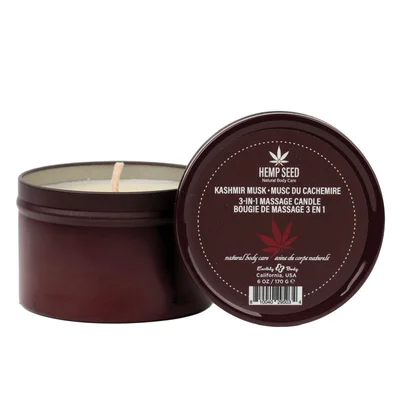 hemp seed 3 in 1 massage candle kashmir musk brandy magnolia vanilla musk 170 g