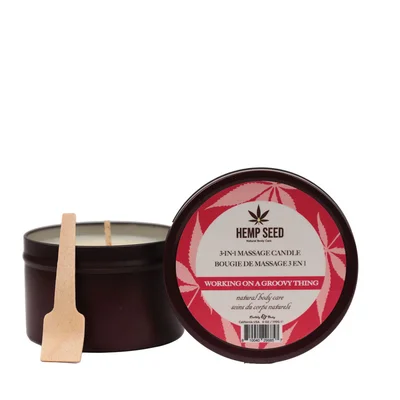 hemp seed 3 in 1 massage candle working on a groovy thing wild berries night blooming jasmine warm amber 170 g