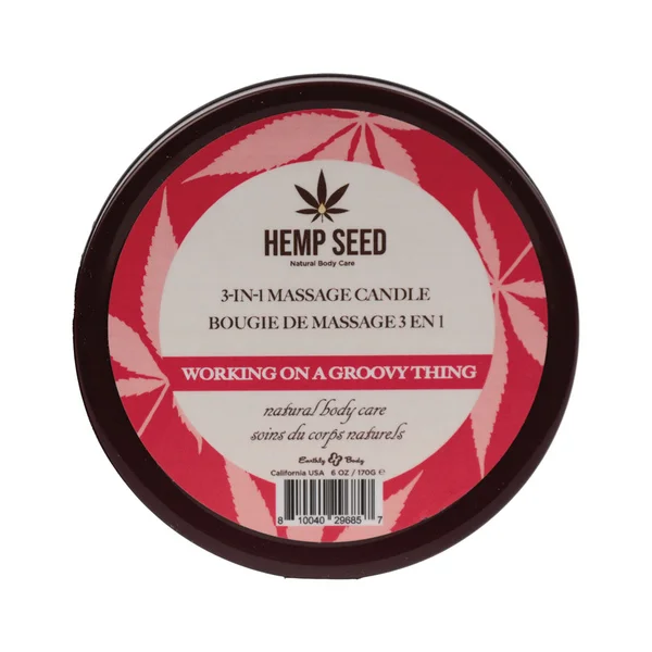 Hemp Seed 3-In-1 Massage Candle - Working On A Groovy Thing (Wild Berries, Night Blooming Jasmine, Warm Amber) - 170 g — image 2 of 2