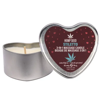eb hemp seed 3 in 1 massage heart candle stiletto stiletto flowering sage wildflower honey creamy sandalwood 113 g