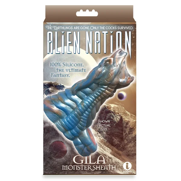 Alien Nation - Gila - Blue/Gold 14 cm Penis Sheath — image 3 of 3