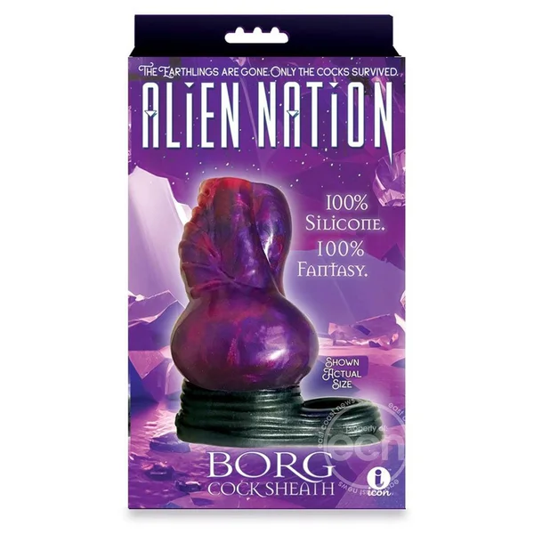 Alien Nation - Borg - Purple/Black 11.5 cm Penis Sheath — image 3 of 3