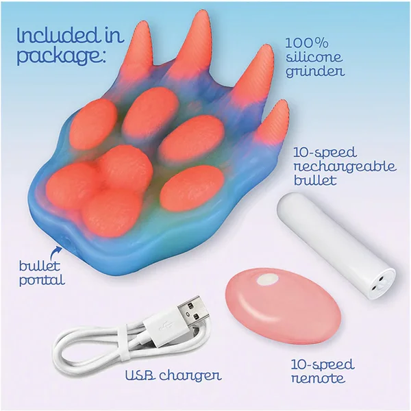 Alien Nation - Pantera - Coloured USB Rechargeable Vibrating Fantasy Grinder Pad with Remote — image 3 of 4