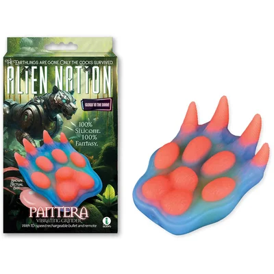 alien nation pantera coloured usb rechargeable vibrating fantasy grinder pad with remote
