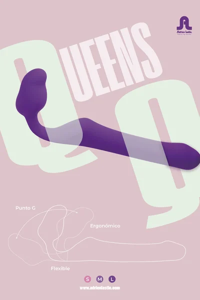 Adrien Lastic Queens Strapless Strapon Purple Medium