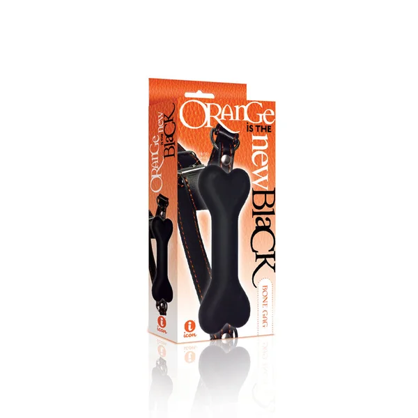 The 9's Orange Is The New Black, Bone Gag - Black/Orange Mouth Restraint — image 3 of 3