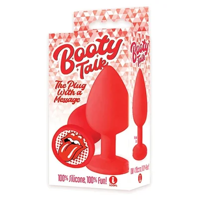the 9s booty talk tongue red butt plug