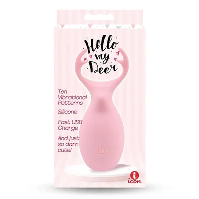 buzzy buddy hello my deer pink pink usb rechargeable stimulator