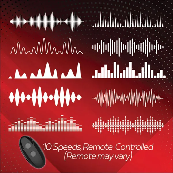 Red Dot Rings - V2 - Black USB Rechargeable Vibrating Cock & Ball Ring with Remote — image 3 of 5