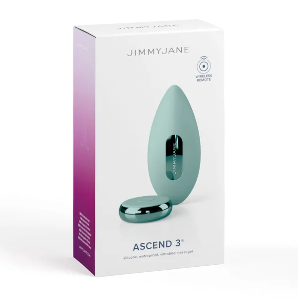JimmyJane Ascend 3 - Teal 9 cm USB Rechargeable Stimulator with Wireless Remote — image 8 of 8