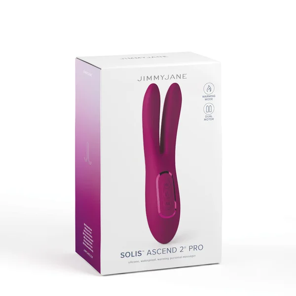 JimmyJane Solis Ascend 2 PRO - Purple 16 cm USB Rechargeable Dual Tip Stimulator — image 8 of 8