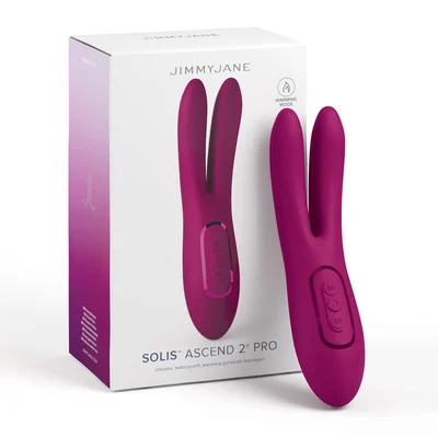 jimmyjane solis ascend 2 pro purple 16 cm usb rechargeable dual tip stimulator