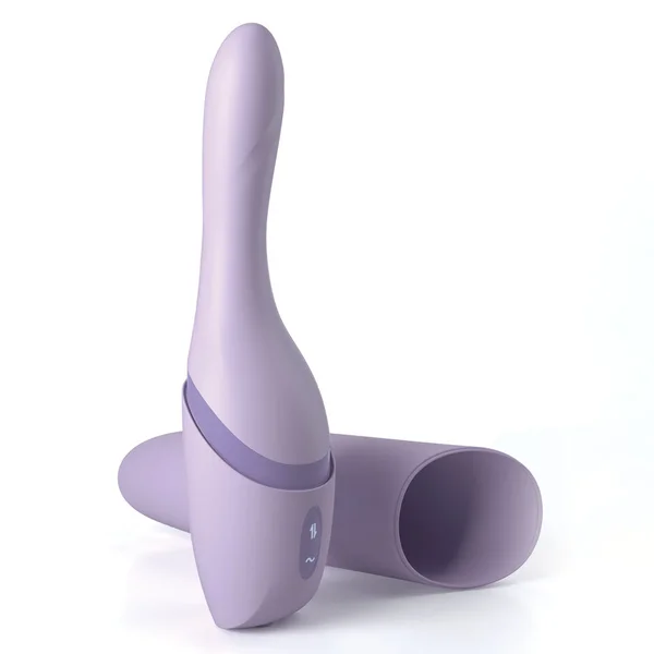 JimmyJane Hello Bang - Purple 27 cm USB Rechargeable Warming & Thrusting Vibrator — image 4 of 9