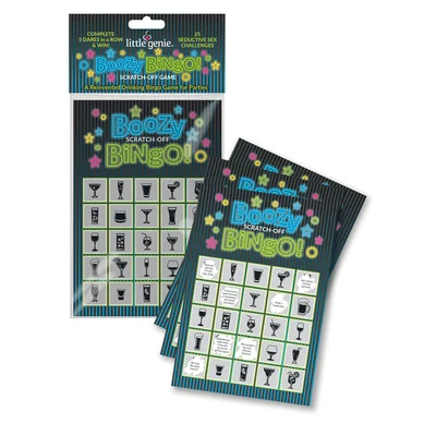 boozy bingo drinking scratcher card