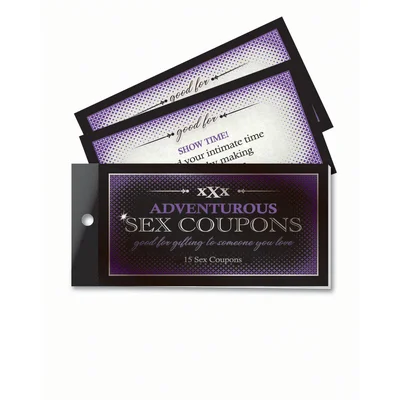 adventurous sex coupons set of 15 coupons
