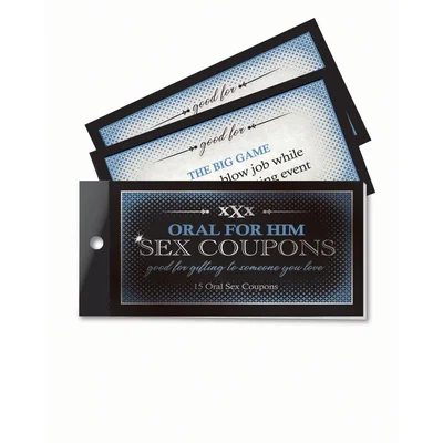 oral for him sex coupons set of 15 coupons
