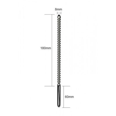 Emperor Metal Stainless Steel Ribbed Urethral Dilator